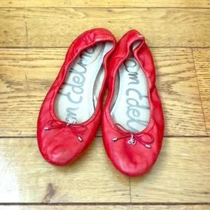 Red Sam Edelman flats